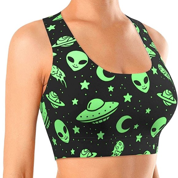 PIOKNGY Tops - Seamless Comfortable Sports Bras for Women Longline Padded Bra Yoga Crop TankToP